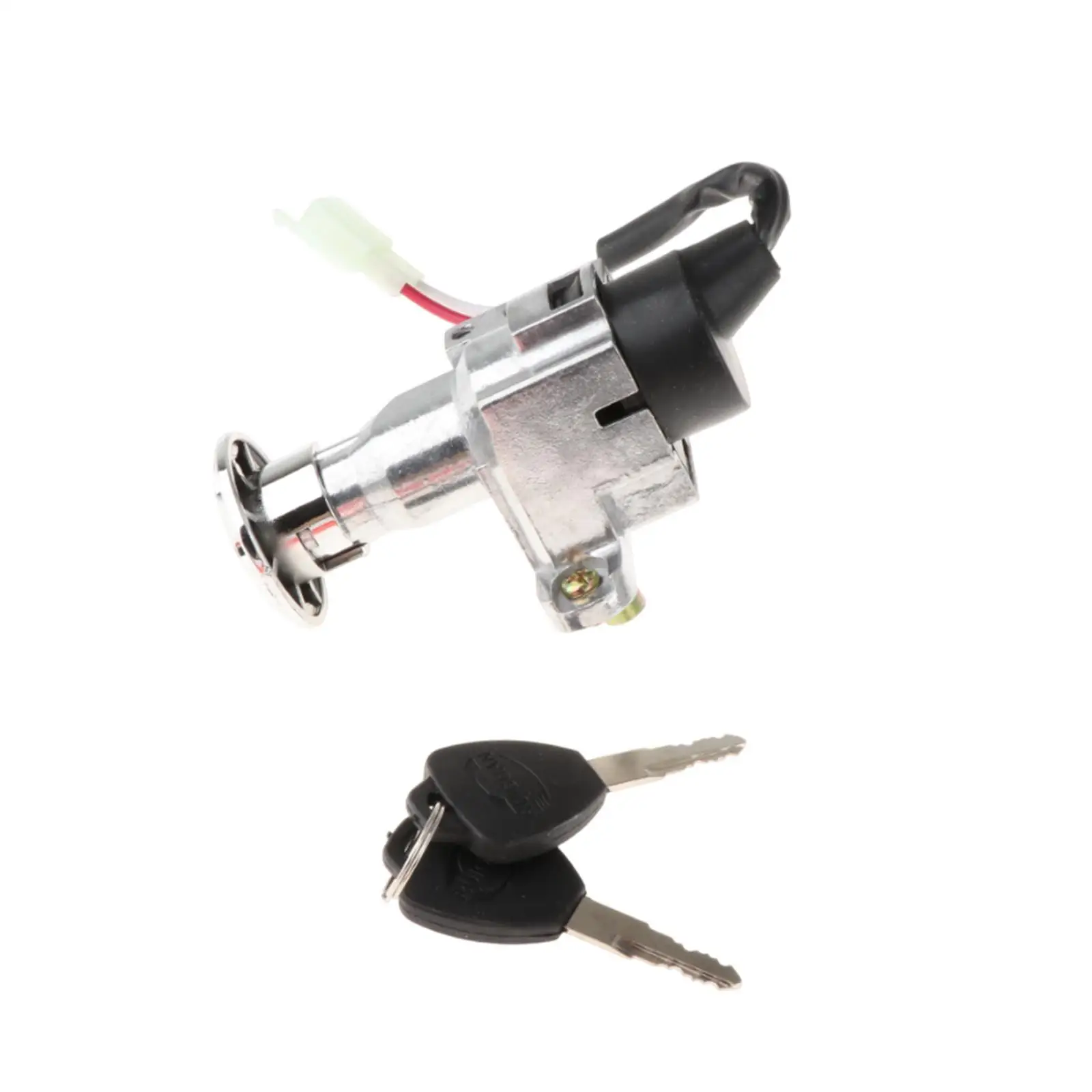 Electric Cycle Ignition Lock Kit Metal Construction Anti-theft Easy Installation for Ebike Scooter