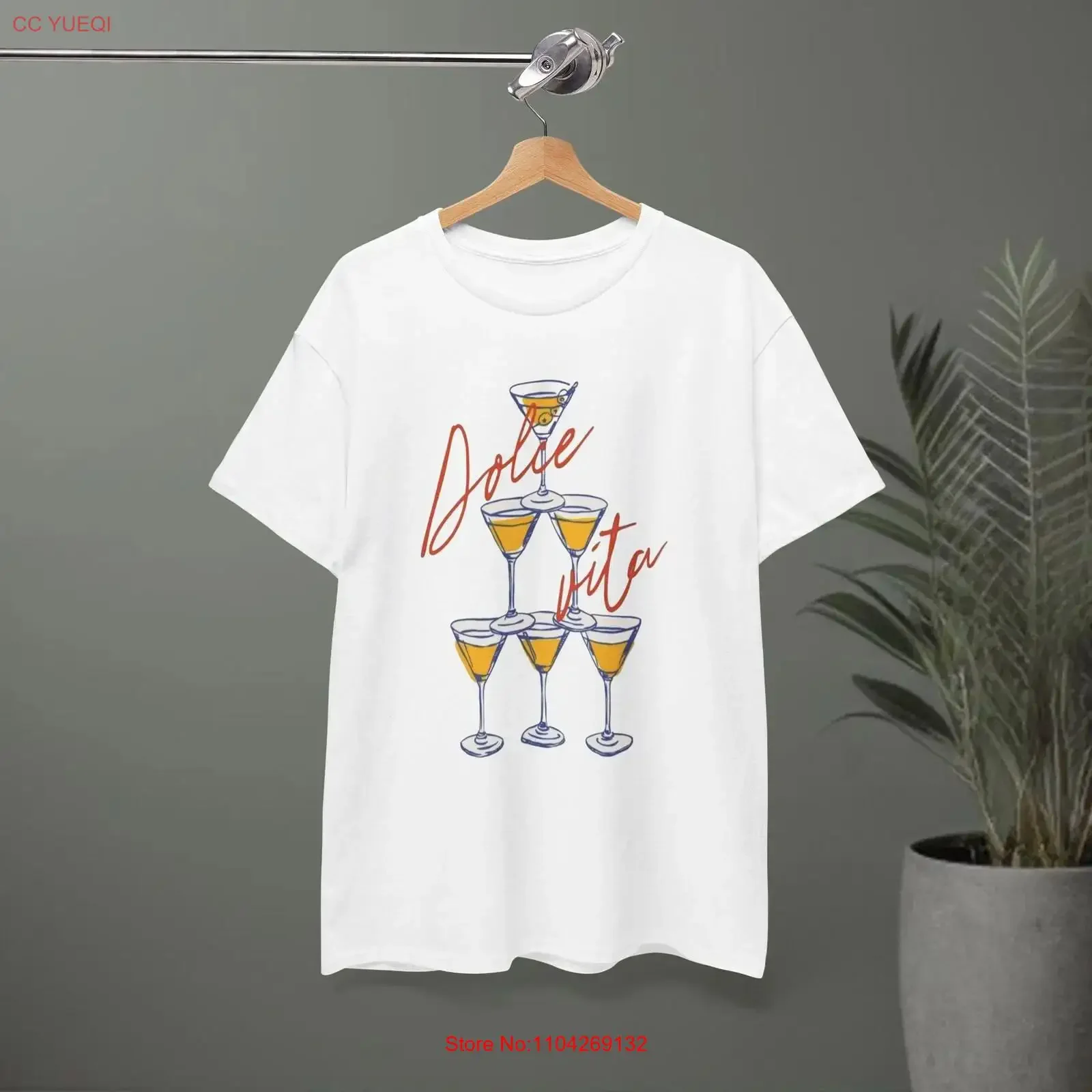 Dolce Vita Summer T Shirt Beach Vacation Casual Top for Him or Her vintage Washed Soft homme Unisex graphic Versatile Stylish
