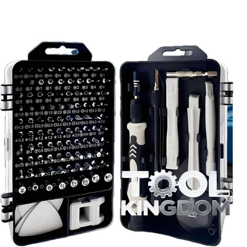 

Набор инструментов для разборки и ремонта компьютеров, мобильных телефонов и часов, 115 в 1, многофункциональный, с отвертками и битами
