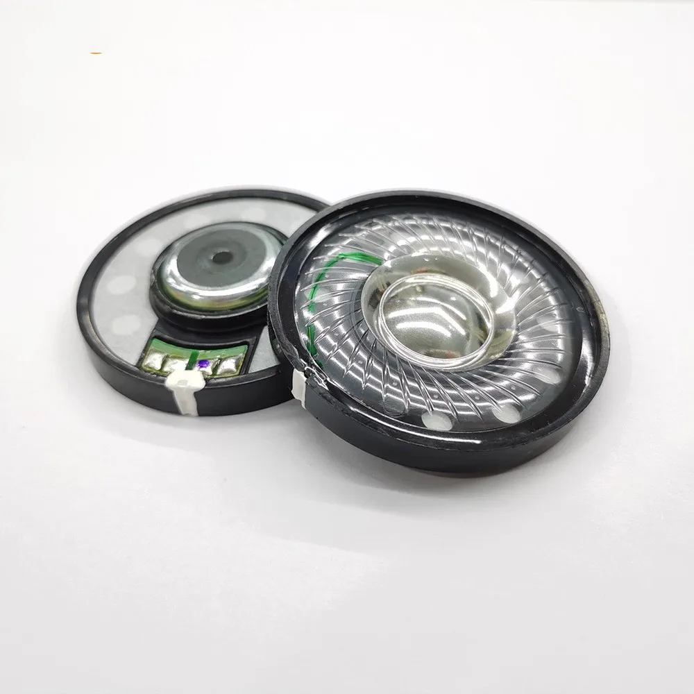 50 มม.หูฟังลําโพง 15ohm Hifi ชุดหูฟังคอมโพสิต TITANIUM ฟิล์มหูฟังอะไหล่ซ่อม 117DB ดีเบสสินค้าใหม่