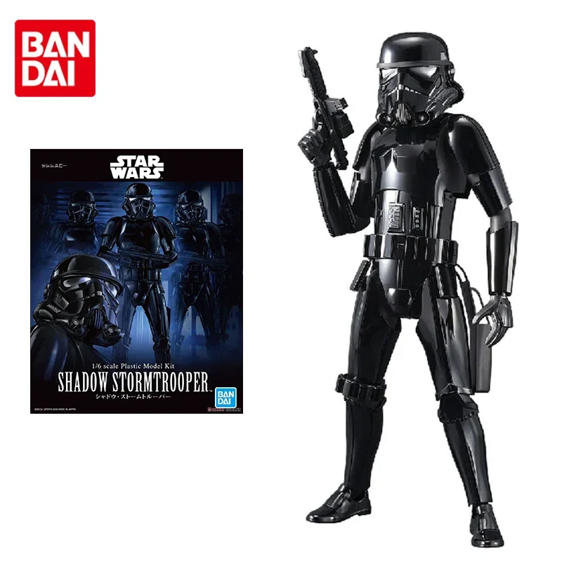 Bandai Star Wars Blocks Anime Figure 1/6 Shadow Stormtrooper Genuine Model Decoration Anime Action Figure Toys for Children