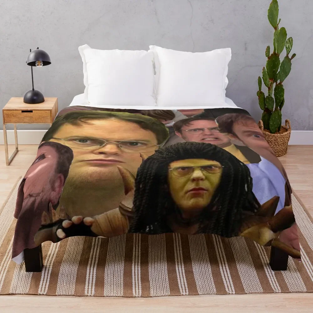 Dwight K. Schrute Throw Blanket warm winter Thin Blankets