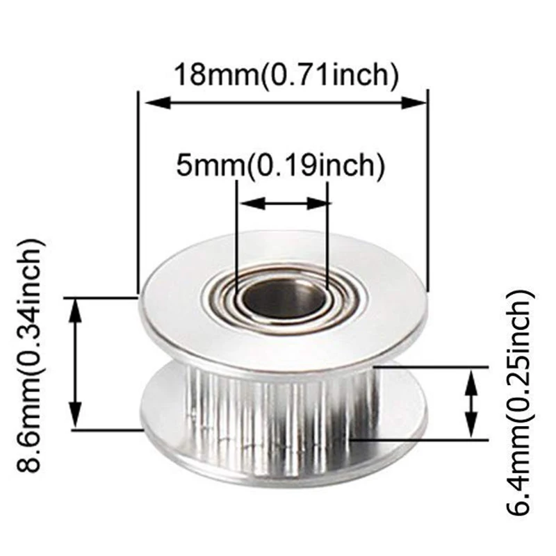 Tensor de estiramiento de correa síncrona, eje X mejorado, Compatible con Creality Ender 3