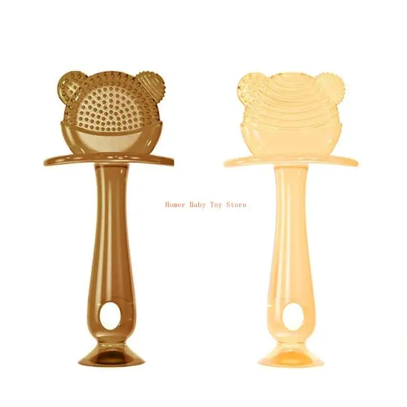

J0PF Baby Creeteter Toy Cursing Thette Toine Новорожденный молярный же игрушечный силикон успокаивающий прощальный