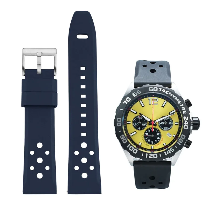 

Дышащий ремешок для часов TAG HEUER F1 Racing Car CARRERA и серий Diving, а также для Seiko IWC, силиконовый резиновый ремешок для часов 20 мм, 22 мм