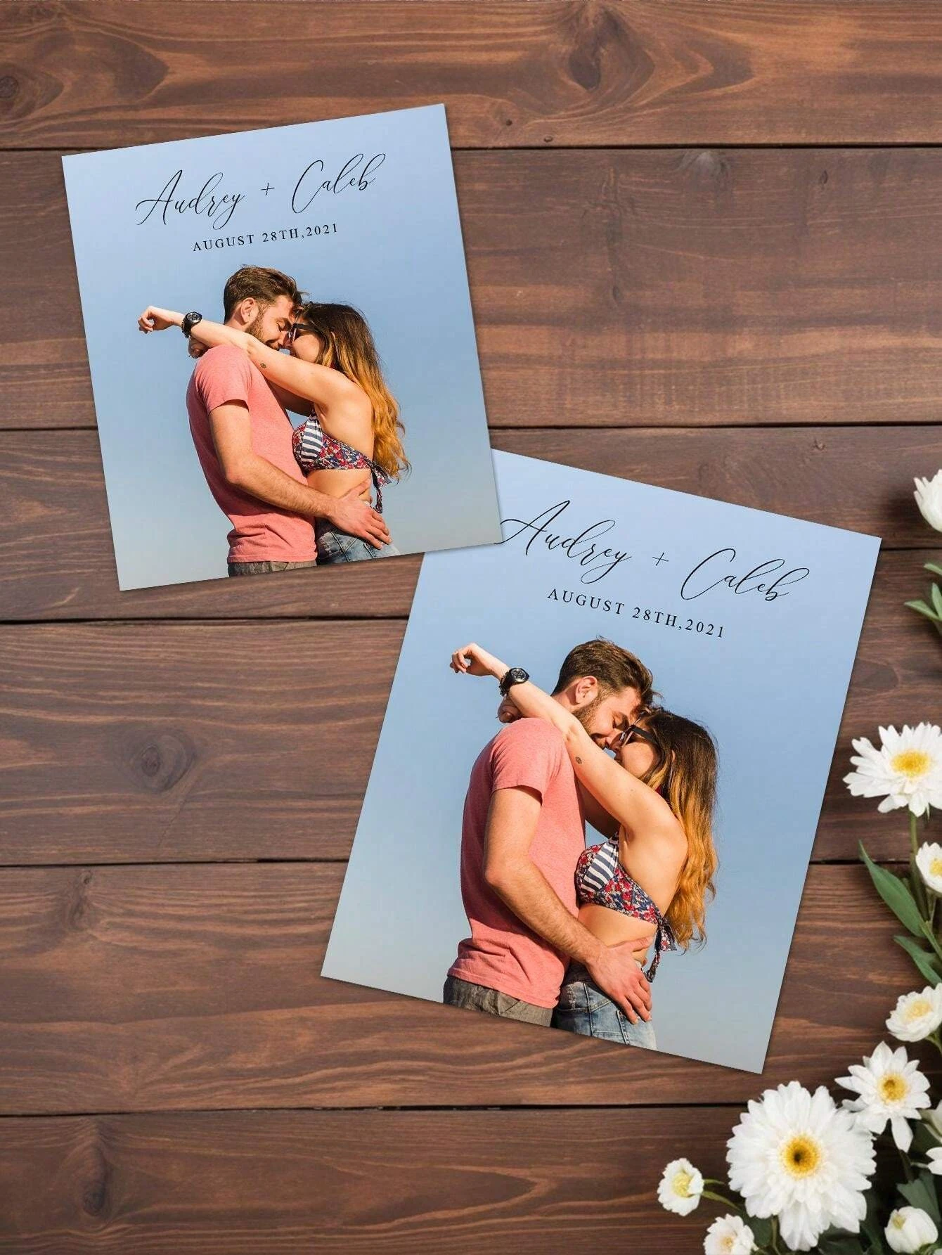 1pc Custom Photo Text Wine Bottle Sticker Personalized Square Colored Wedding Gift For Him Her Valentine Birthday Anniversary view 6