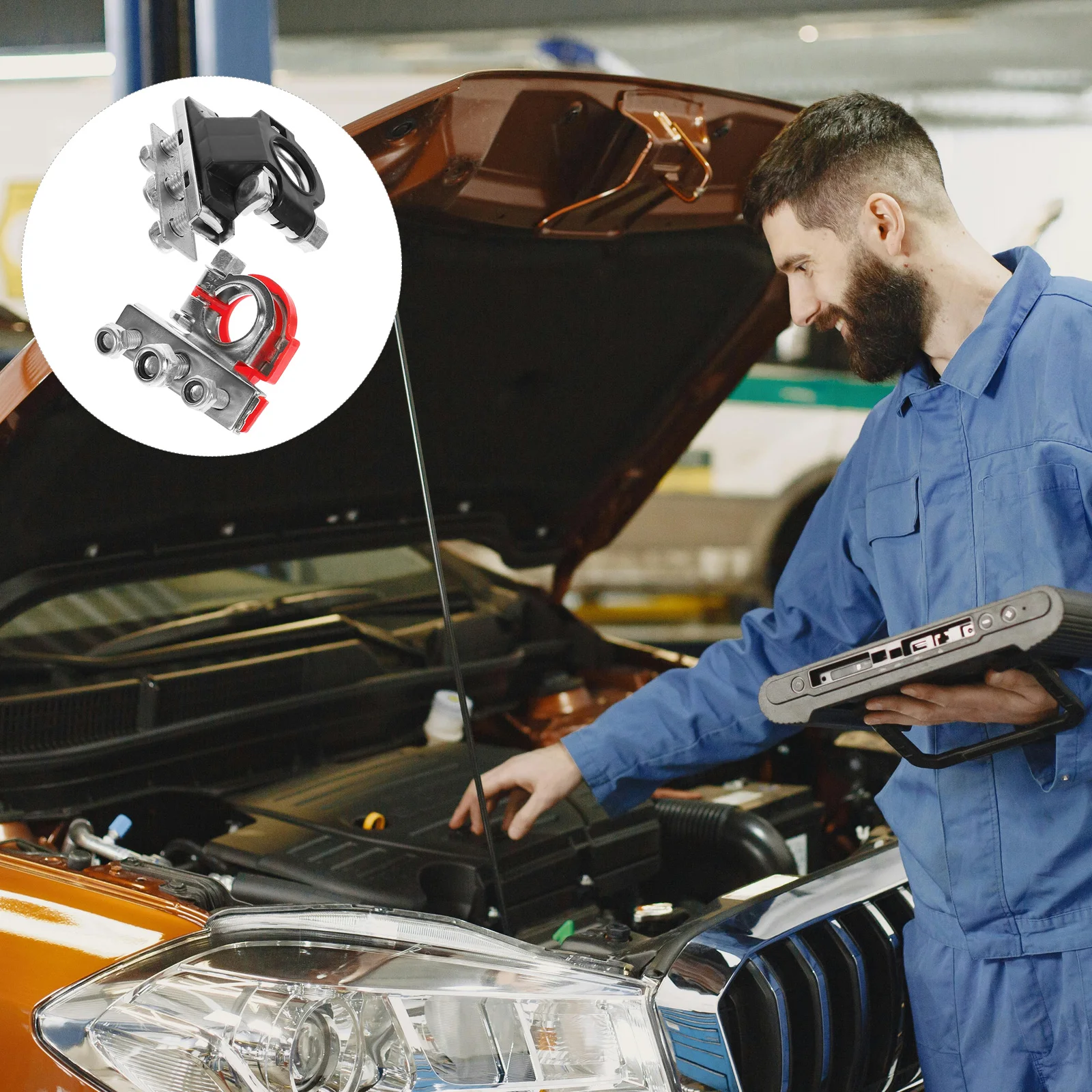 

Terminal Connector Durable Plastic Iron 3-Way Quick Auto Vehicle Cable Connector Clamp Car Terminal Clamps