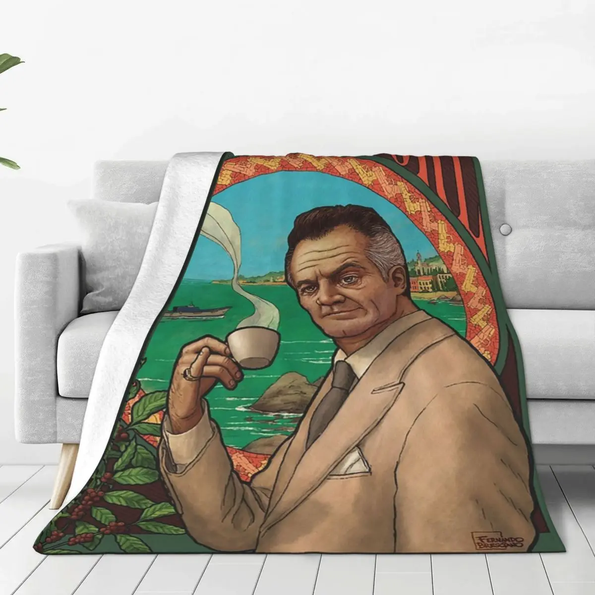 Commendatore - The Sopranos Blankets Soft Warm Flannel Throw Blanket Cover for Bed Living room Picnic Travel Home Couch