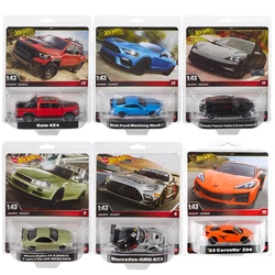 Hot Wheels Premium Car 1/43 Diecast Scale Vehicle Ram 4X4 Ford Mustang Porsche Taycan Turbo Corvette Nissan Skyline Toy HMD41