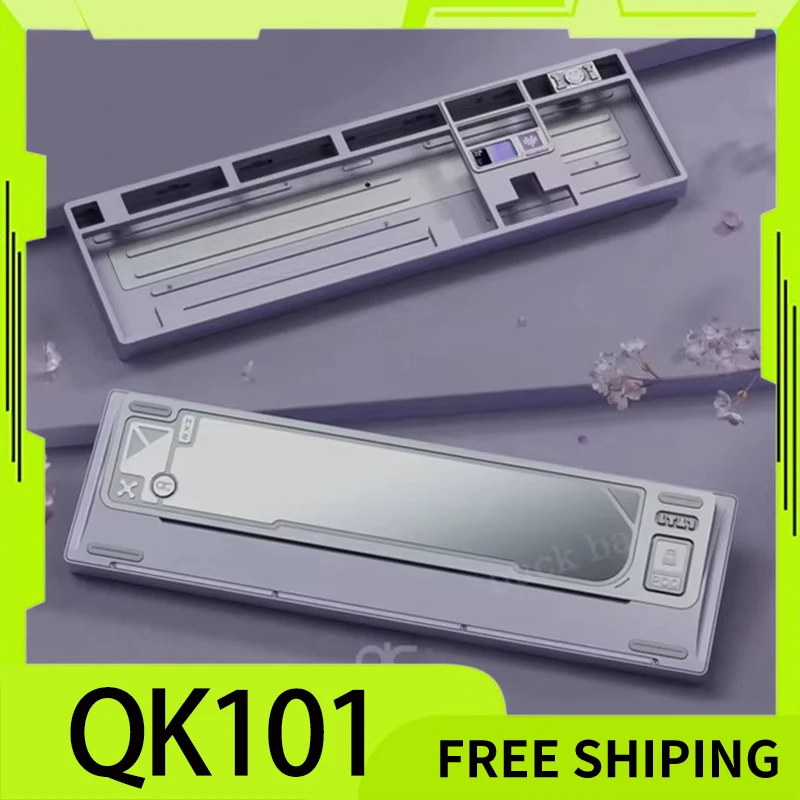 Qwertykeys QK101 Mechanical Keyboard Kit Three Mode Wireless Keyboard Customized Aluminum Alloy Keyboard Kits PC Accessories