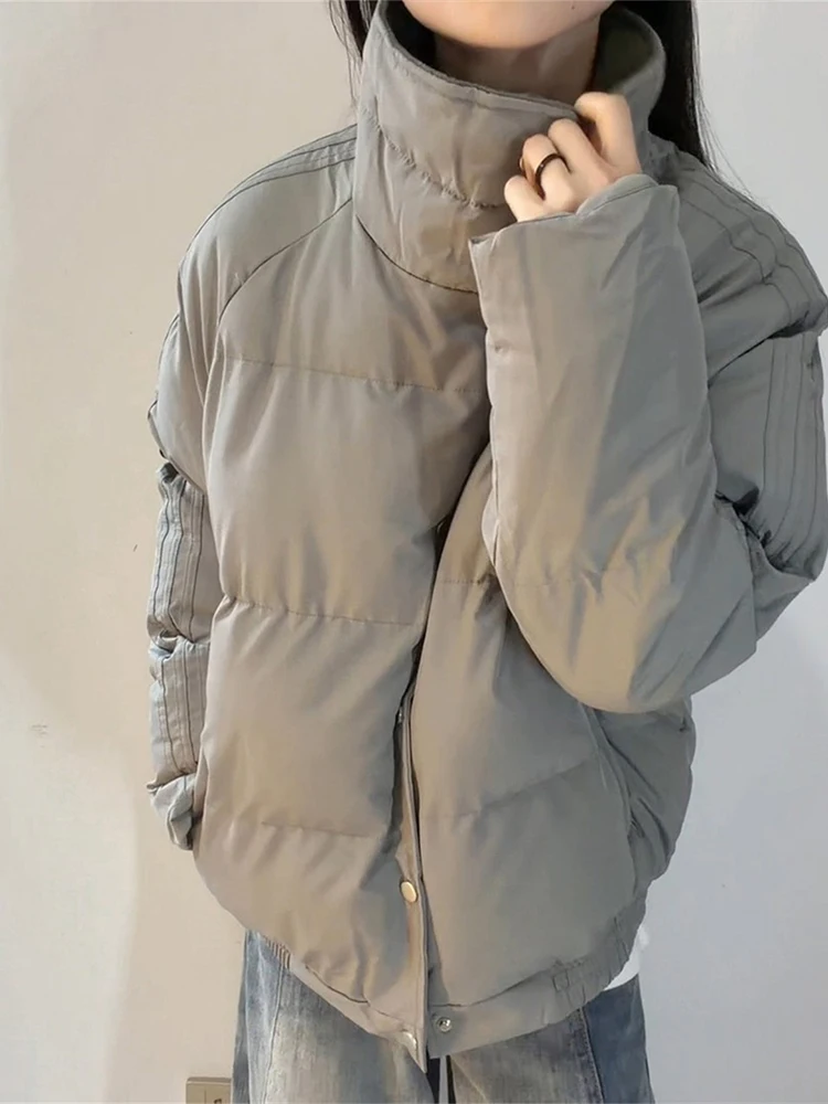 

Мужская хлопковая куртка American Sle Thiened с высоким воротником, зимняя теплая верхняя одежда, брендовое высококачественное хлопковое пальто Faion для пар