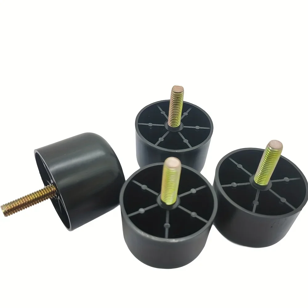 4Pcs Sofa Legs, Tapered Furniture Legs Plastic Couch Feet with M8 Hanger Bolts for Sofa Dresser Cabinet Chair Bed Coffee Table