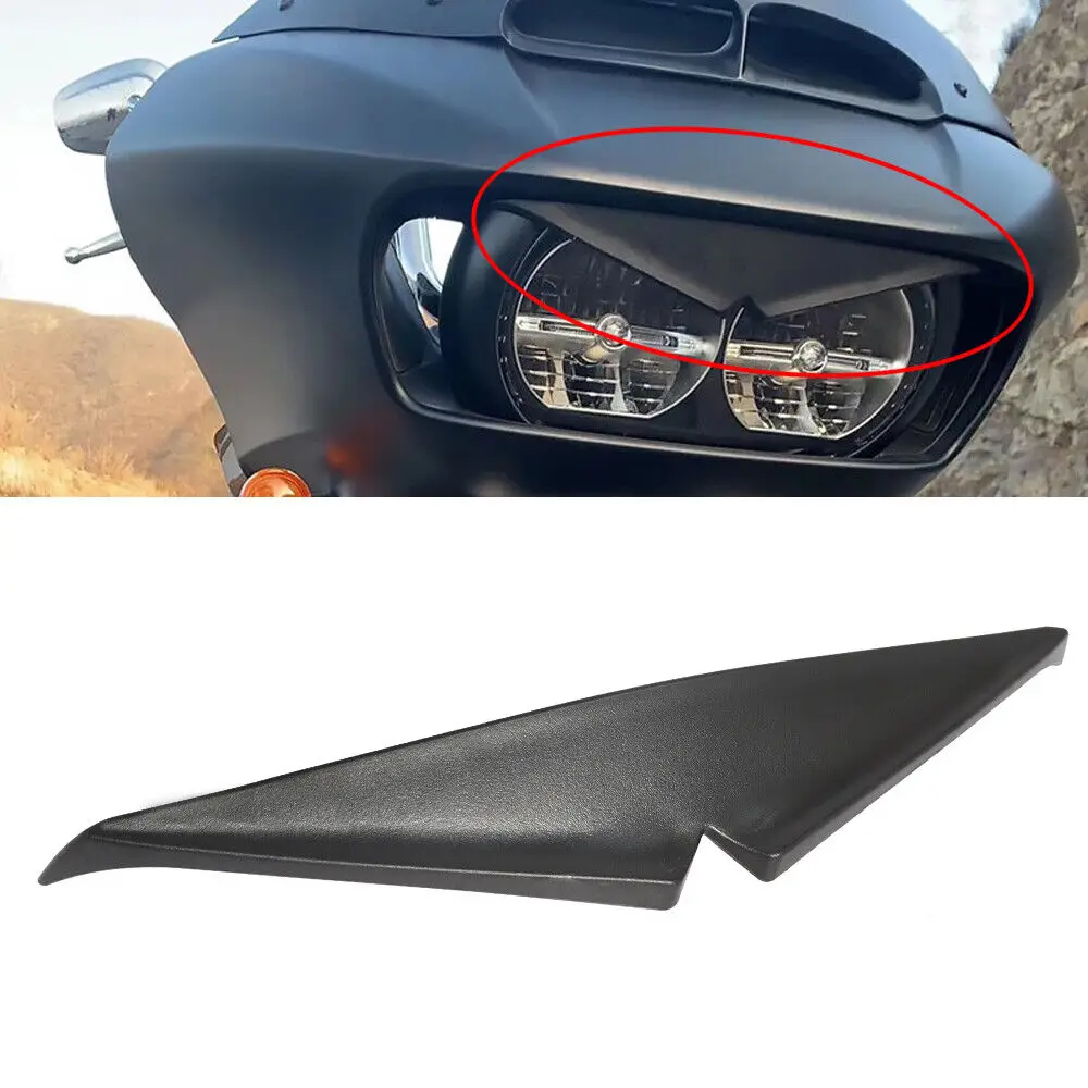 Motorcycle Headlight Eyelids Upper Tip Trim Cover Visor Headlight Eyebrows Sticker Decoration Accessories