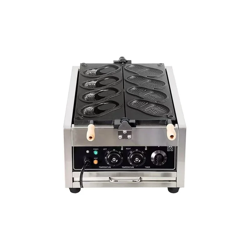 

Commercial Slipper Shaped Waffle Maker Machine Electric Gas Shoes Shaped Waffle Bread Making Machine Black Panel