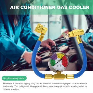 Soda -Gasbelastung Mangueira mit Manometer, Klimaanlage für Kälteschlauchschlauch, R134A A/C, 15,7 10 Hauptauto -Klimatierverkäufe - №1
