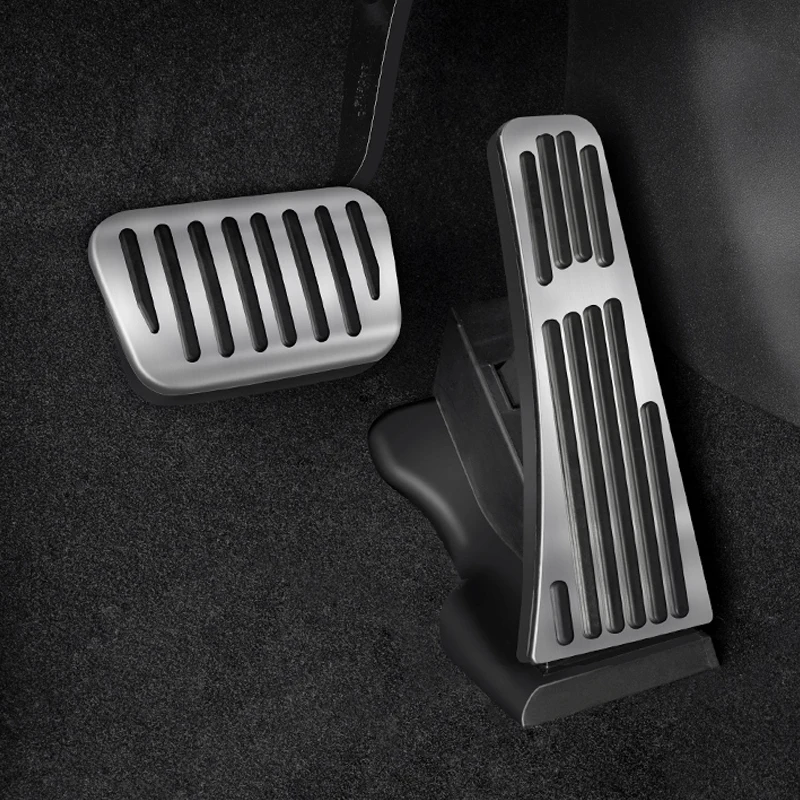 For BYD Sealion 7 Sea lion 07 2024 2025 Silvery Car Brake Pedals Cover Non Slip Pads Interior Decoration Cover Accessories