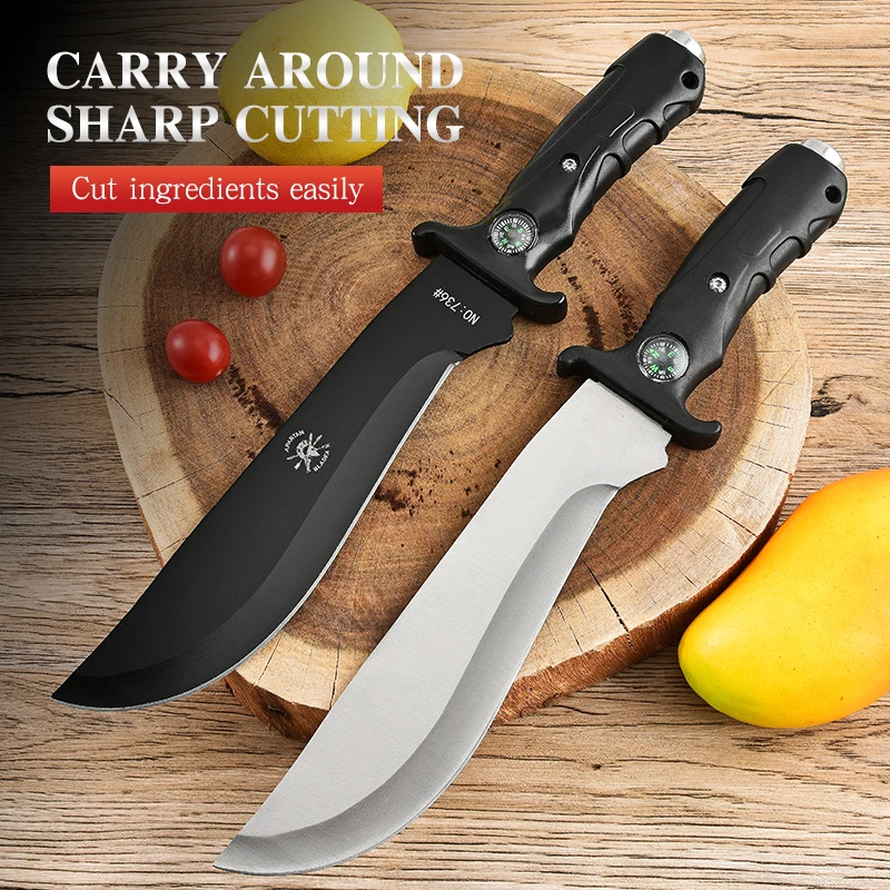 Outdoor Camping Knife, Outdoor Portable Straight Knife, Portable Knife, Multifunctional High Hardness Knife