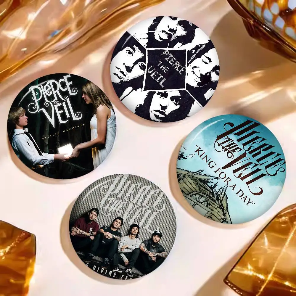 Pierce The Veil Music Band Collide Soft Button Pin Bright Printed Icon Gift For Friends Badge Collar Brooch Lapel Pin Metal