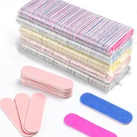 Double Side Nail Files Mini Wood Sanding Buffer Block Set For Gel Polish Manicure Pedicure Salon Professional Nail Art Tools