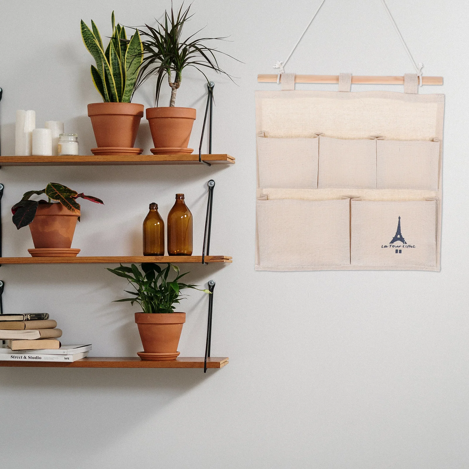 

Hanging Wall Storage Bag Large Capacity Pockets for Home Office Dorm Organizing Essentials Easy Install Utility Pouch