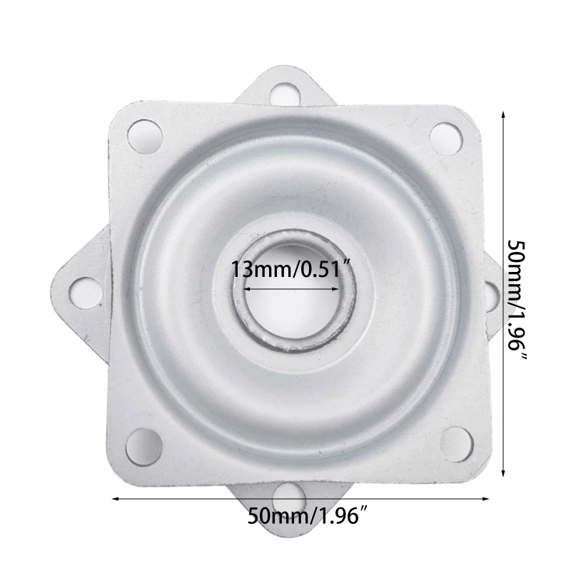 Heavy Duty Ball Bearing Swivel Plate Lazy Susan Square Rotating Bearing Plate Turntable Base Hardware Easy to Install