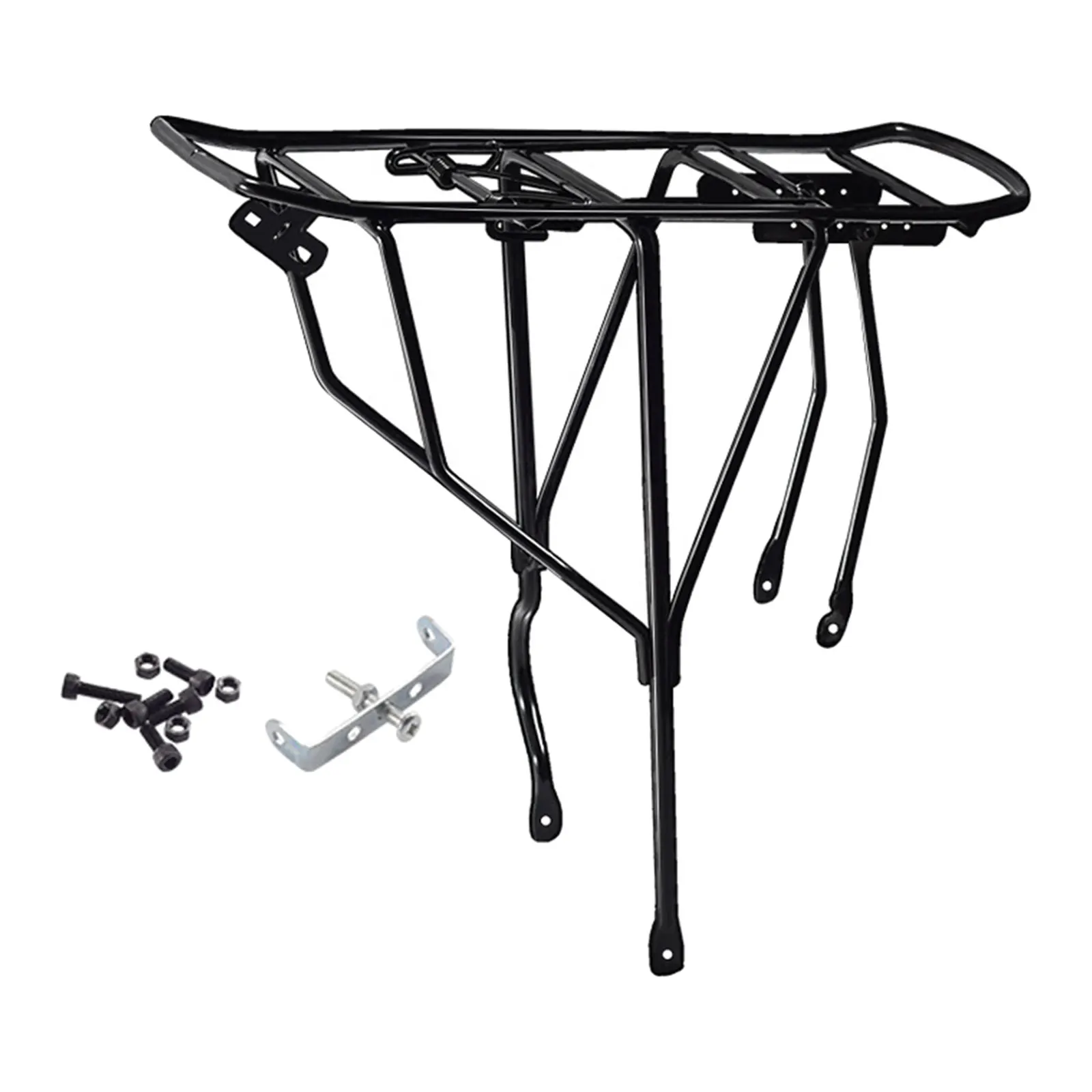 Bicycle Rear Luggage Cargo Rack 250kg Load Capacity Shelf Back Seat Portable Sturdy Carrier Mountain Bike Bicycle Carrier Rack