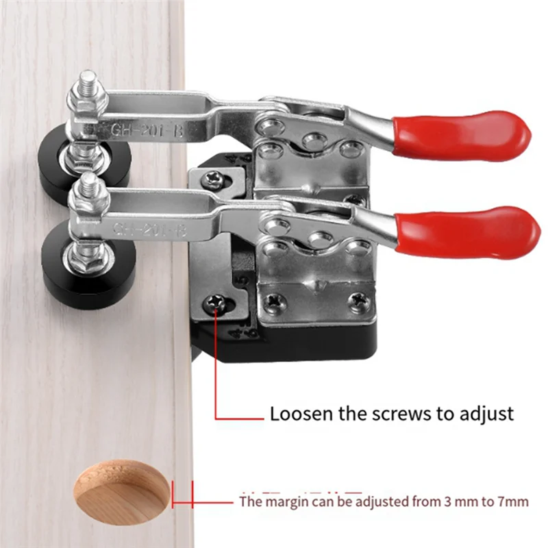 

AB15-35Mm Concealed Cabinet Door Hinge Mounting Jig,Hinge Hole Drilling Tool,Hinge Hole Locator, Cabinet Hinge Drill Bit