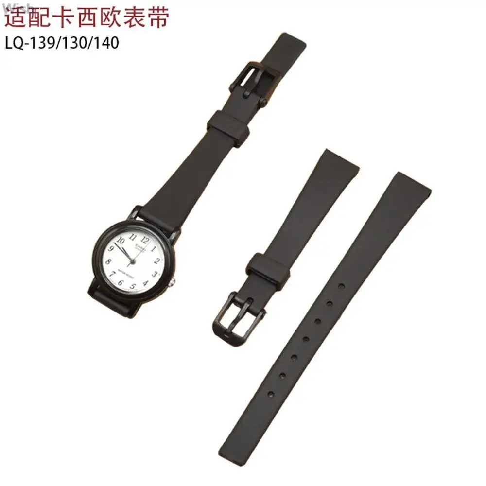 For Casio LQ-139/130/140 Small Black Watch Rubber Watch Strap Female 12mm Ultra-Thin LQ-130 | 140 Watch Band Replacement