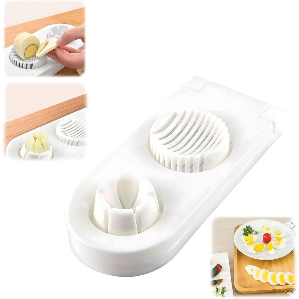 Multi Functional Two in One All Egg Cutter Egg Century Egg Cutter Preserved Eggs Cutter Kitchen Supplies Divider