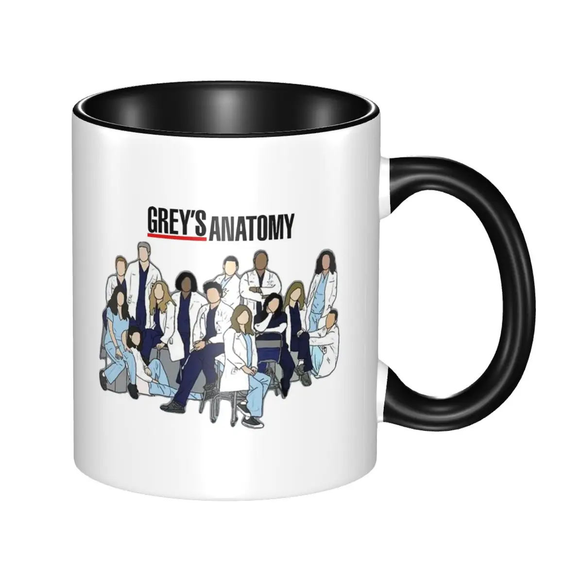 Taza de Cerámica Divertida de Grey's Anatomy, Tazas de Café, Tazas de Té, Taza para Leche, Regalo para Hombre o Mujer