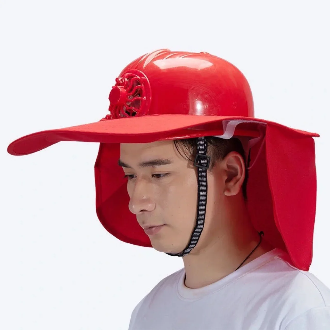 DurableSummer Construction Helmet Construction Site Men's And Women's Face Masks Waterproof And Rainproof Sun Shield Rain Hat