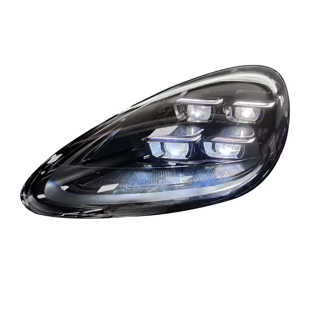 For 2011-2018 Porsche Cayenne LED Headlights 958.1 and 958.2 Upgrade 2024 Blackened New Version, Plug and Play