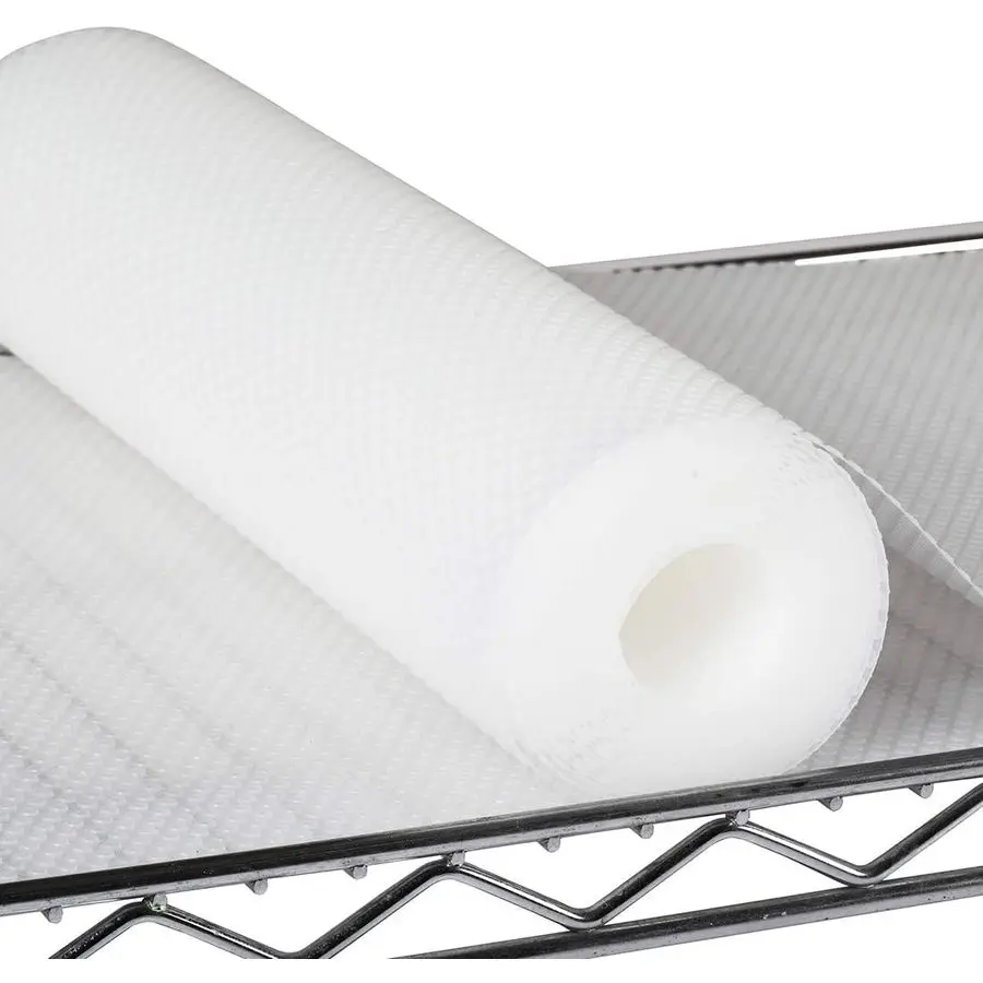 

Pantry Shelf Liner for 16 inch Wire Shelving Easy to Cut Thick 1.2mm Transparent Waterproof Precise Size 15.5 x 291 Inch Wire Sh