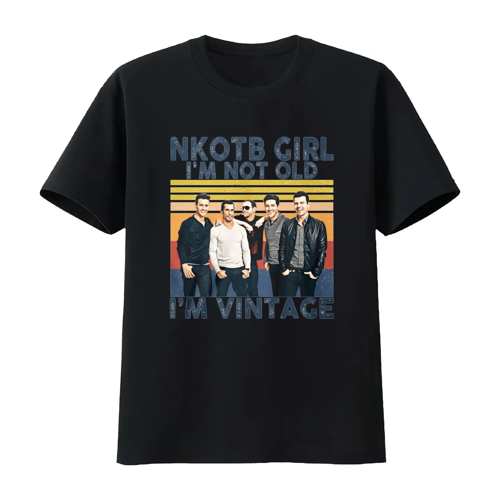 NKOTB Girl I'm NOT Old I'm Vintage Music Gift For Fans For Men and Women T-Shirt Summer Casual Cotton Tee Unisex Men Women