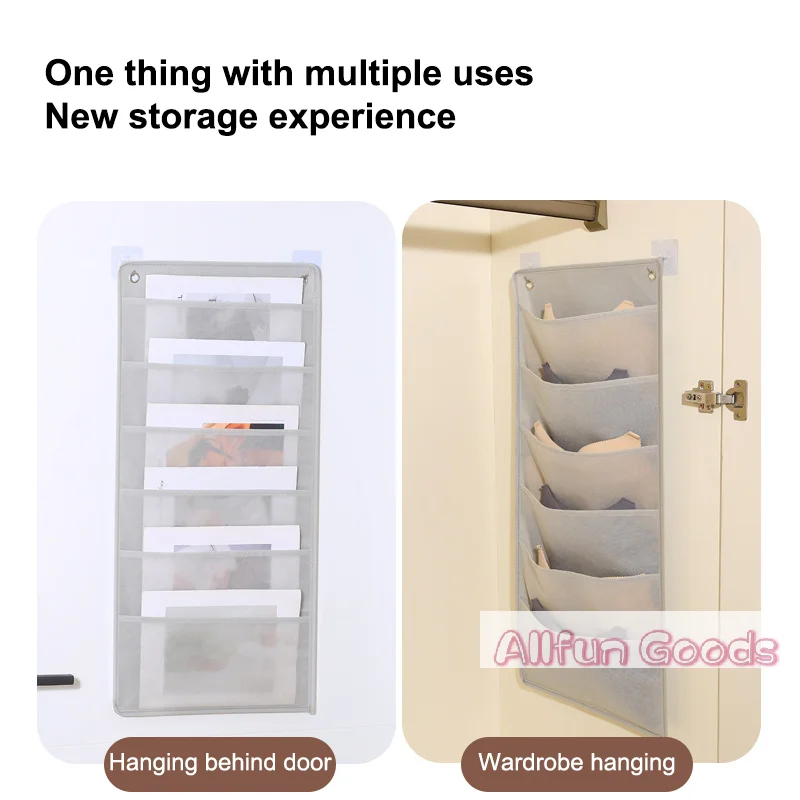 [TG835]Wall Hanging File Folder Organizer Letter Size Hanging Storage Organizer Bag