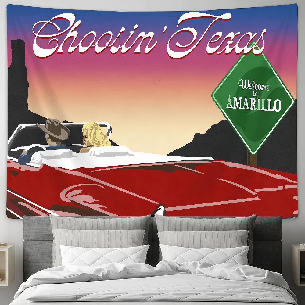 المغني إيلا لانغلي اختيار تكساس العلم مخصص التخييم حديقة ديكور خلفيات الحفلات جدار الفن هدايا الأسرة #5