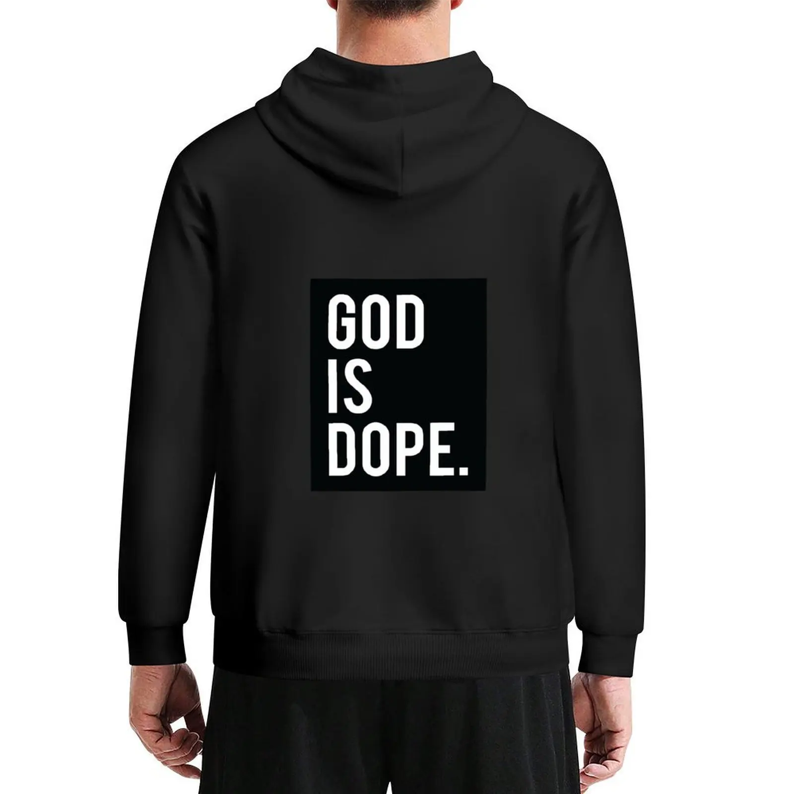 

God is Dope Black Hoodie korean autumn clothes men clothes men's clothing autumn new products hoodie graphic