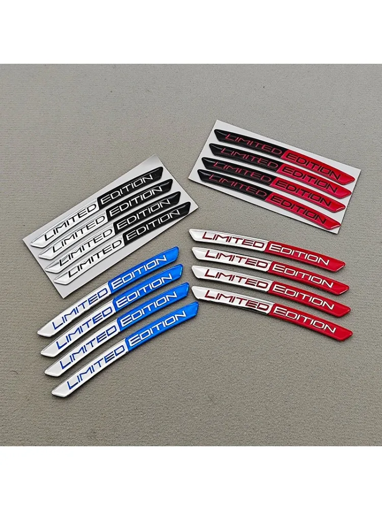 AliExpress NONE 4pcs/Set Alumium Car Wheel Hub Stickers Logo Limited Edition Emblem Car Decorative Decals Motorcycle And Bicycle Wheel Hub Badge
