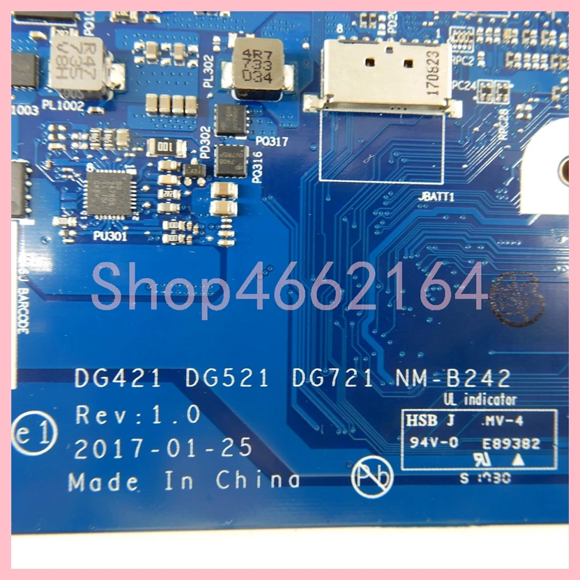 Imagem -04 - Placa-mãe Portátil para Lenovo Nm-b242 Mainboard i5 I77th Gen Cpu 4gb Ram 940mx 2gb Gpu 32015ikb Isk 330-15ikb 520-15ikb