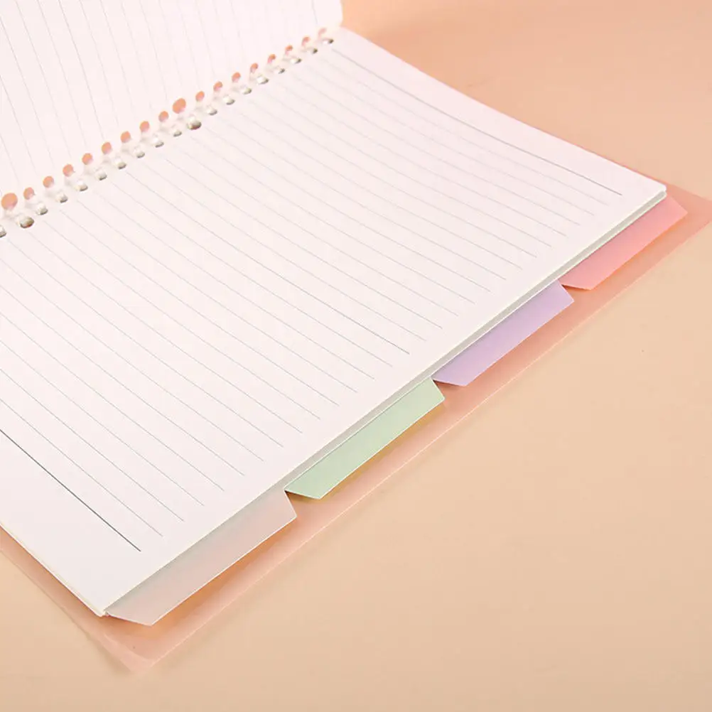 

20Pcs Index Dividers Writable Tabs Replaceable Binder Tabs for Document Separation Notebooks Files School Supplies