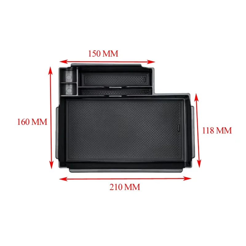 Caja de Almacenamiento para el Reposabrazos Central del Coche, Organizador de Consola, Bandeja Central, Accesorios para Ford Explorer 2020-2025