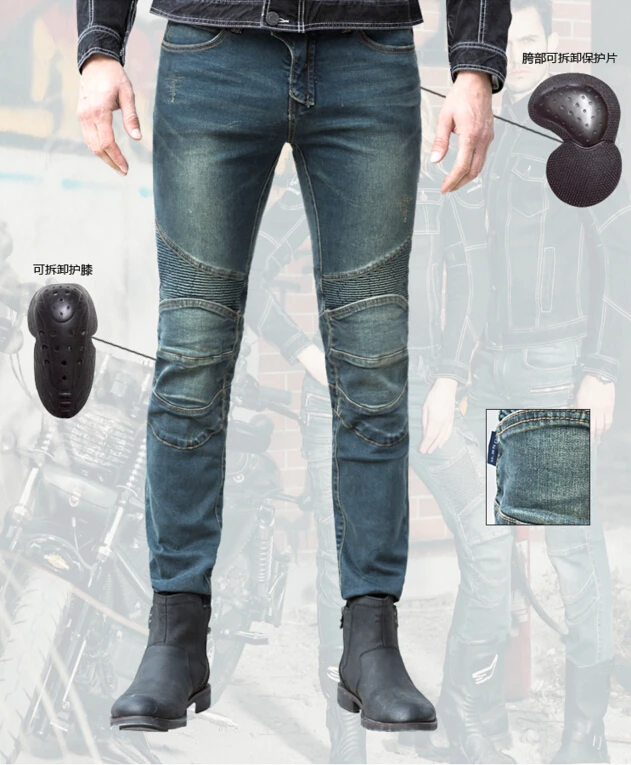 Uglybros Winter Warm Motorcycle Motorbike Pants Anti-Fall Motorbike Jeans Men Outdoor Riding Safe Comfort Motocross Pants