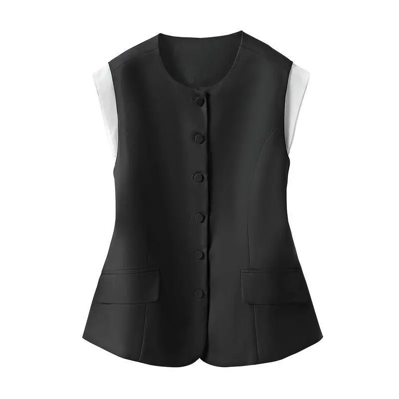 Fashionable and trendy suit vest women\'s new design with a sense of spring and autumn  jackets for women 2024