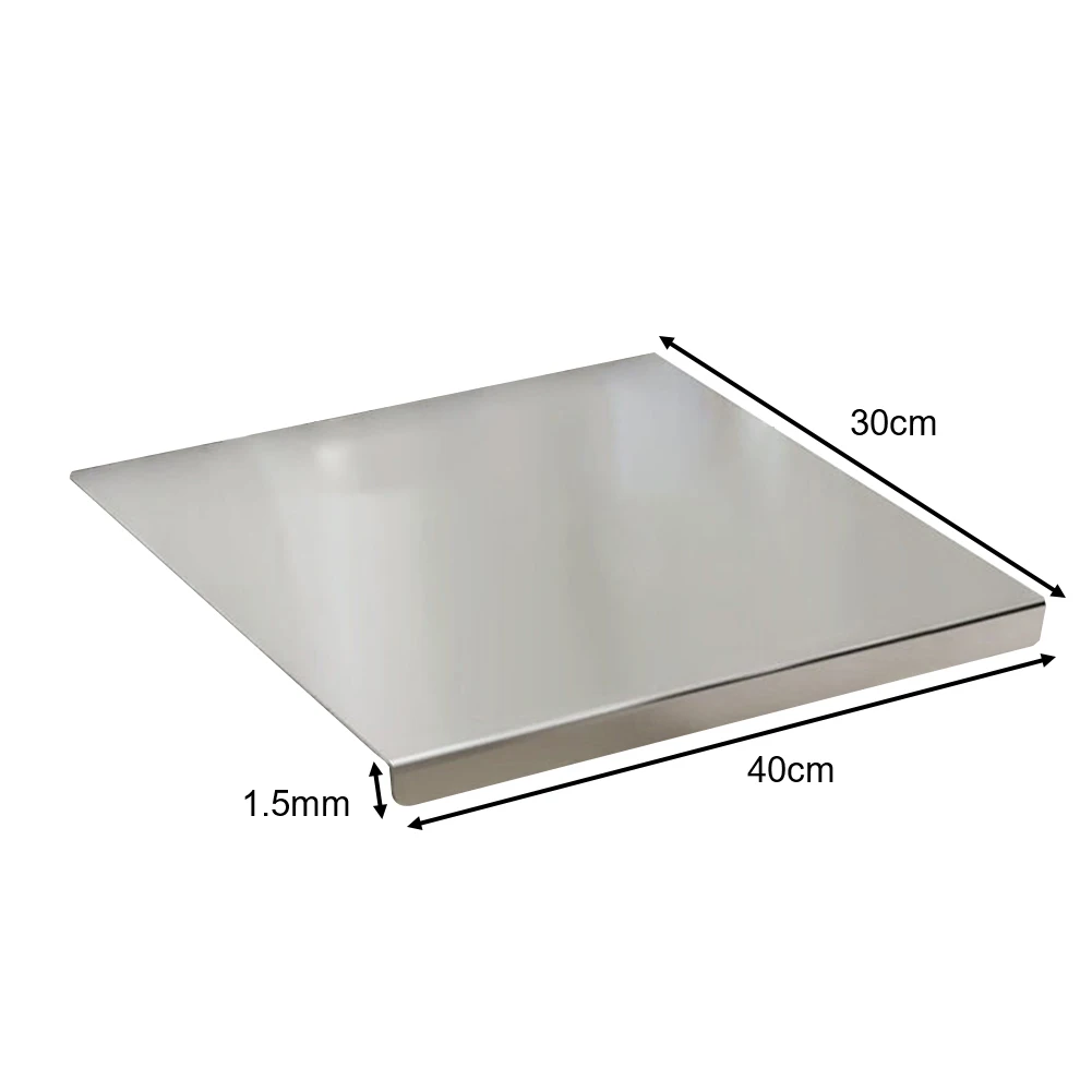 Cutting Board With Lip Stainless Steel Food Chopping Board For Countertop Prote Stainless Steel Fruit And Vegetable Pastry Board