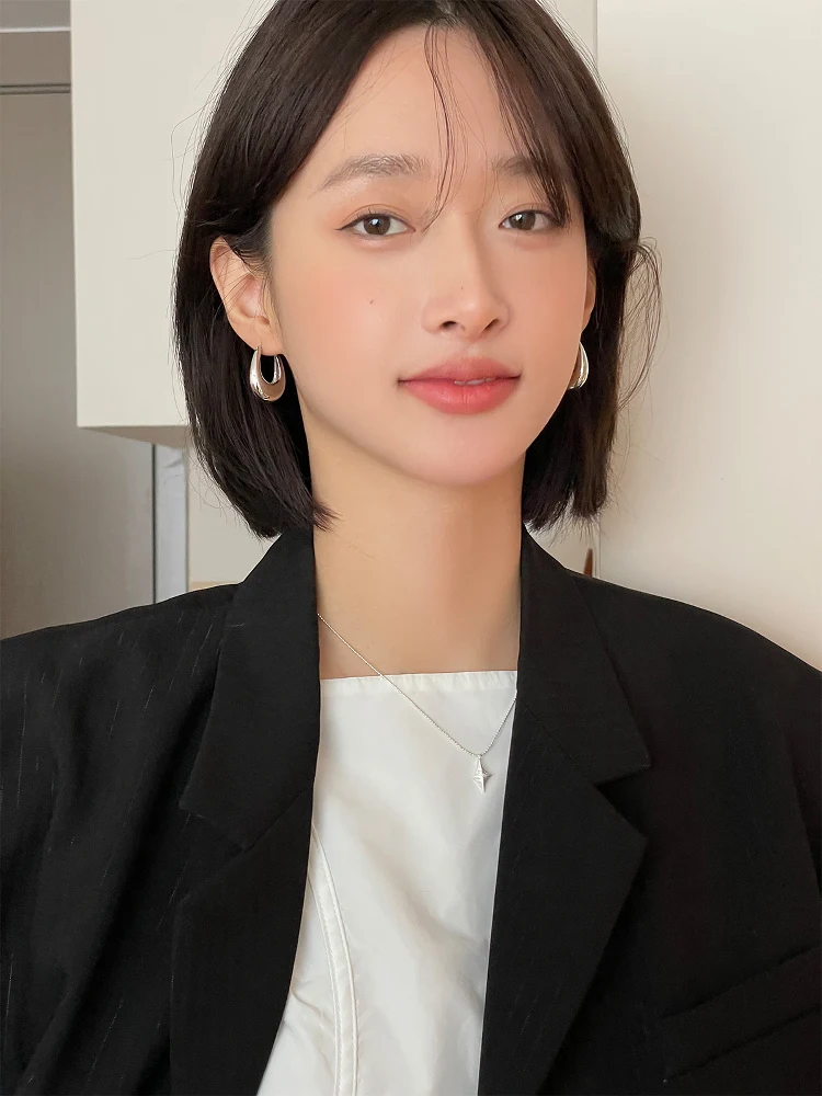 

Серьги-капли с серебряными иглами, женские коврики, круглые серьги-кольца, ювелирные аксессуары Fre out Faion