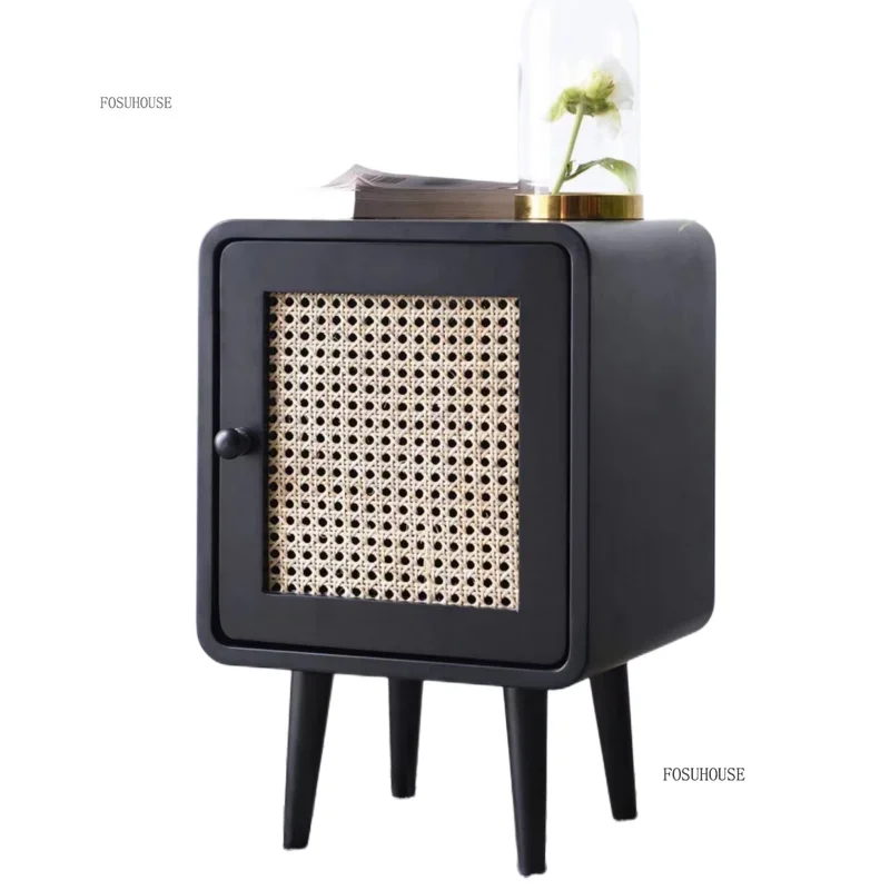 Mini Chic Bedroom Furniture Ultra-narrow Nightstands Nordic Living Room Bedside Table Minimalist College Storage Locker Home
