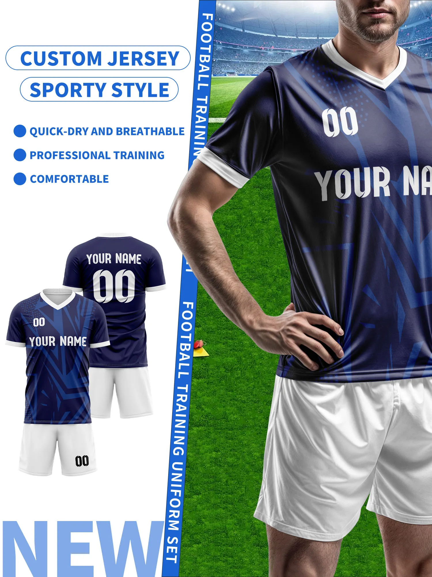 

Спортивные футболки с V-образным вырезом для мужчин и женщин 2026 года с индивидуальным именем и номером, быстросохнущие, модные, с технологией сублимации