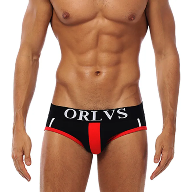 ORLVS Briefs Elastic Short Male Pants Soft And Fit Wide Crotch Space Double Stitches At Shorts Of Edge Comfortable Underwear