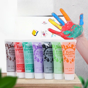 12-Color Kids Finger Paints 1