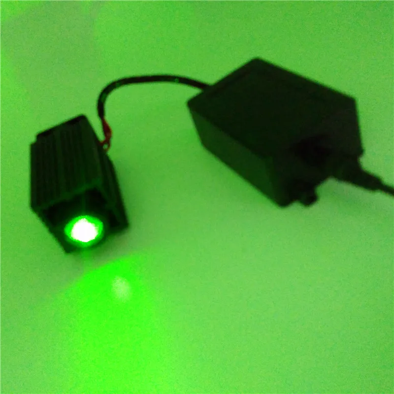 12V DC Rough Beam High Output Power 532nm Green 50mw Laser Diode Module for Room Escape/ Maze Props/ Bar Dance Lamp